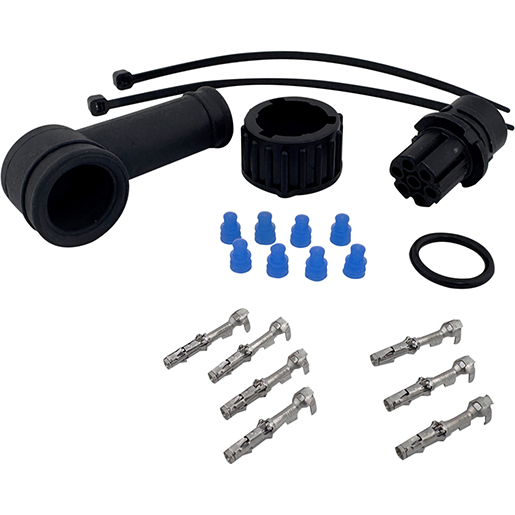 Conector curvo DIN 90º para pilotos traseros