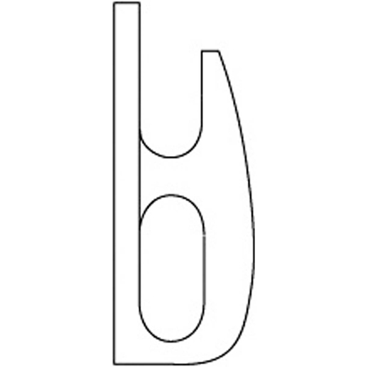 Dibujo técnico de GANCHO COBRA MEDIO BLANCO 28MM 105