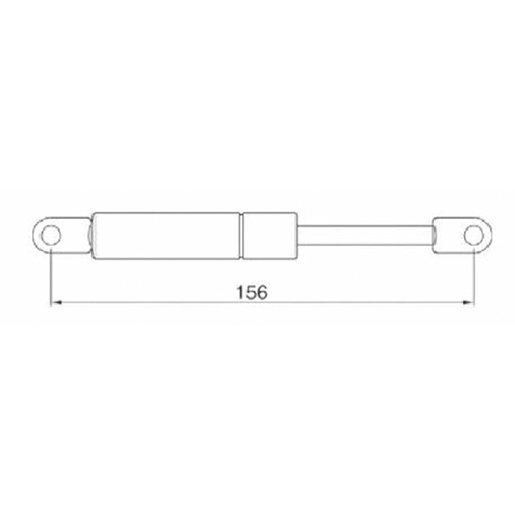 Dessin technique de COMPAS À GAZ 600N L=165 I=155 SESAM 100