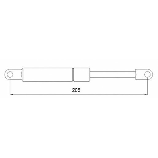 Dessin technique de COMPAS A GAZ 700N L=215 I=205 VS/EDSH 100