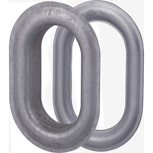 OEILLET TIR OVALE FE ZINGUE 42X22