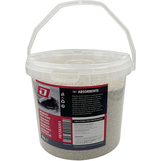 Detalle de Cubo de sepiolita absorbente de grano medio 4kg 300