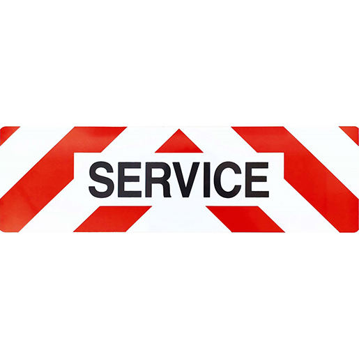 PANNEAU VEHICULE SERVICE ADHES 500X150