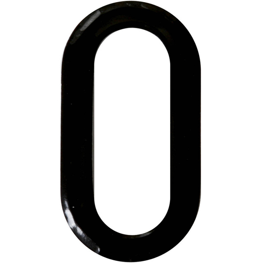 NUMERO 0 CARACTERE NOIR ADHESIF