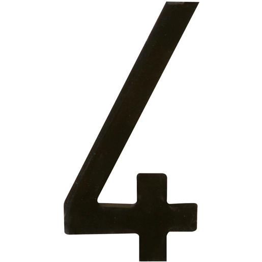NUMERO 4 CARACTERE NOIR ADHESIF