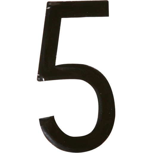NUMERO 5 CARACTERE NOIR ADHESIF