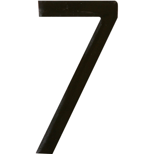 NUMERO 7 CARACTERE NOIR ADHESIF