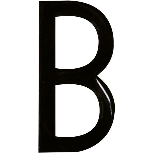 LETTRE B CARACTERE NOIR