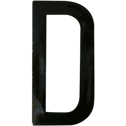 LETTRE D CARACTERE NOIR