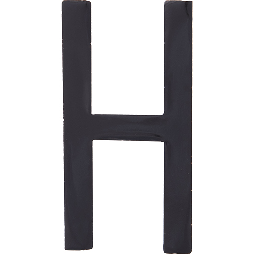 LETTRE H CARACTERE NOIR