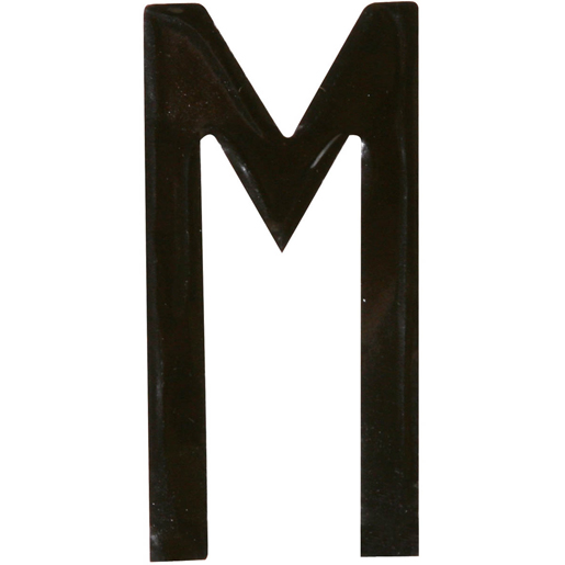 LETTRE M CARACTERE NOIR