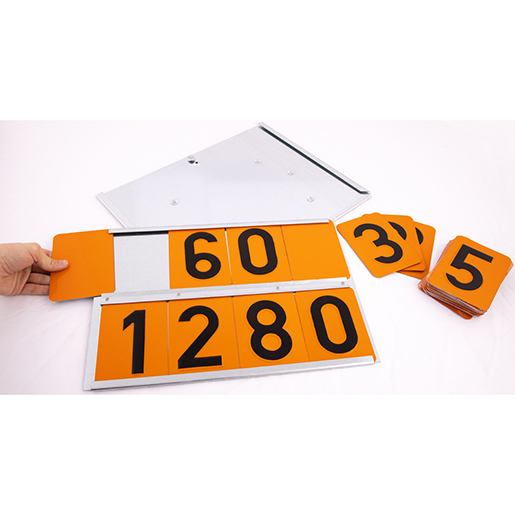 Verwendung von Set mit Tafel und C-Zahlensatz für chemische Transporte 500