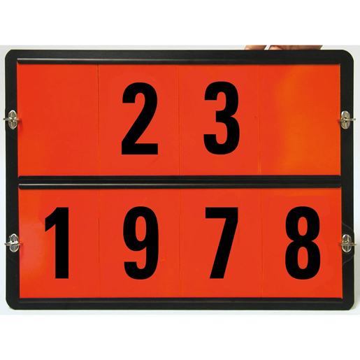 Set mit Tafel und G-Zahlensatz für LPG-Transport
