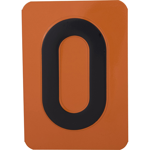 Nummer Nummer "0“ ADR-Tafel aus Edelstahl
