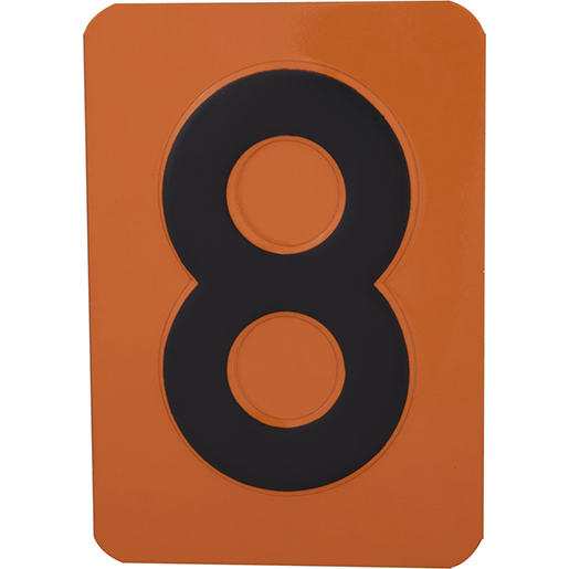 Nummer Nummer "8" ADR-Tafel aus Edelstahl