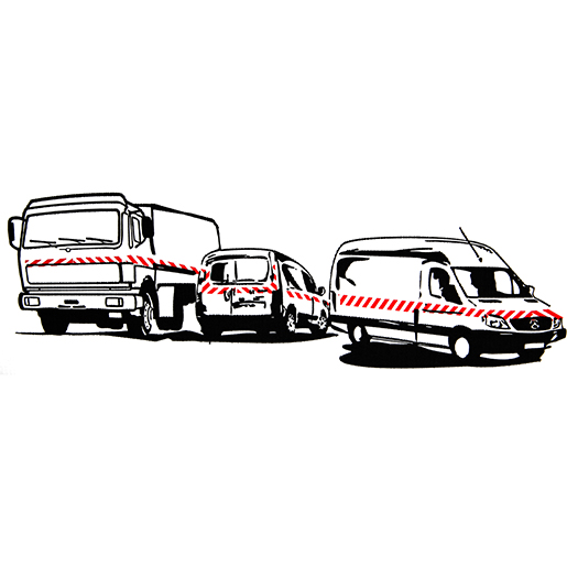 Utilisation de Rouleaux bandes alternées 500