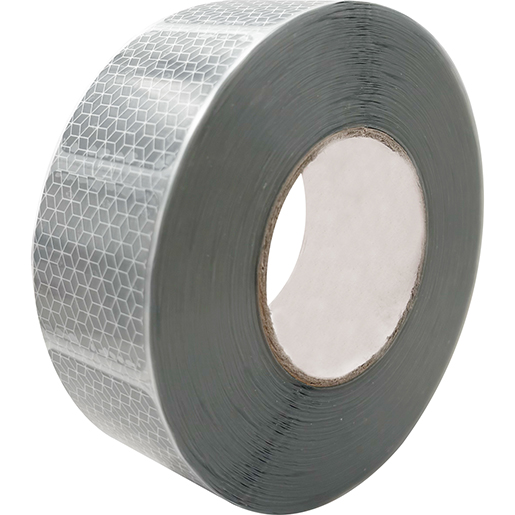 Cinta retrorreflectante segmentada blanca 56 mm x 50 m