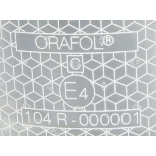 Detail von Weißes retroreflektierendes Band für starre Oberflächen 50 m ORAFOL 300