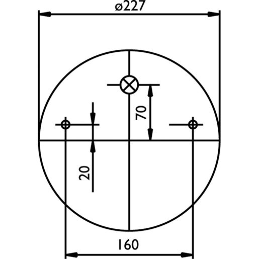 Disegno tecnico di Molla completa SABO SA520023C 100