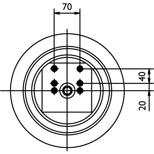 Technische Zeichnung von Feder komplett mit Kolben aus Verbundwerkstoff SABO SA520047CP 105