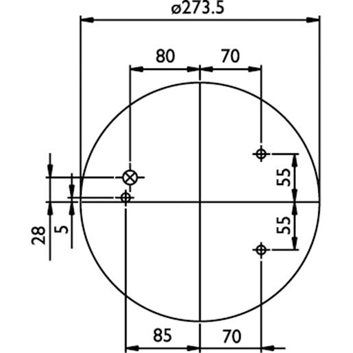 Disegno tecnico di Molla aria completa SABO SA520061C 100