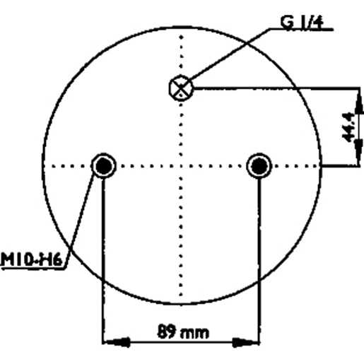 Disegno tecnico di Molla ad aria SABO SA520079 100