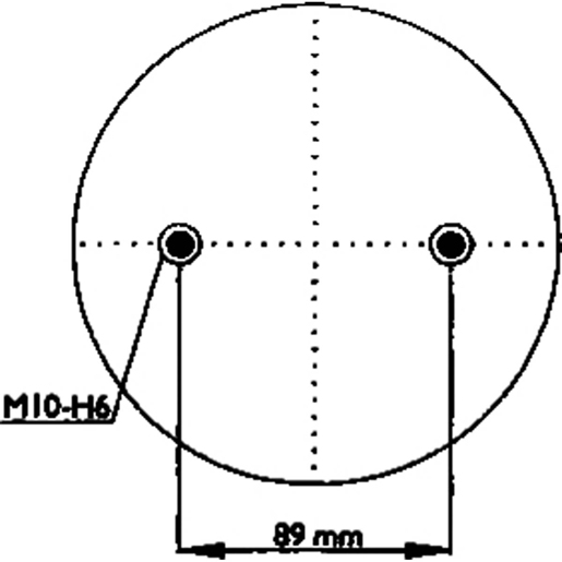 Disegno tecnico di Molla ad aria SABO SA520079 105