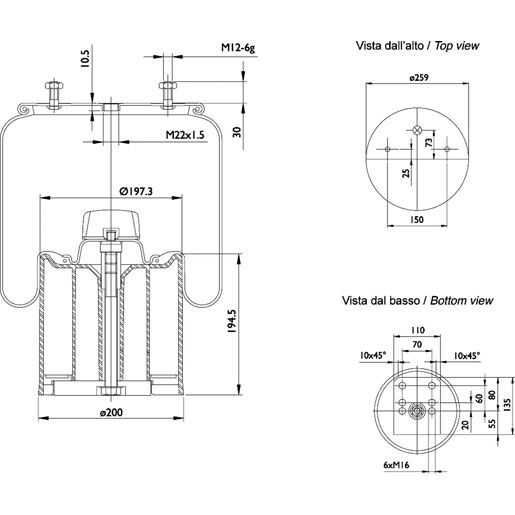 Molla aria completa SABO SA520088CP