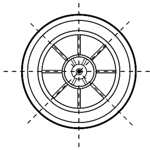 Technische Zeichnung von LUFTFEDER SABO - SCHMITZ/WEWELER/S 105