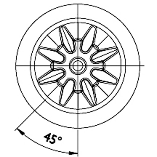 Technische Zeichnung von LUFTFEDER SABO - MERCEDES 105