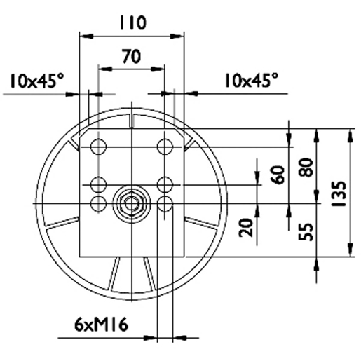 Technische Zeichnung von LUFTFEDER SABO BPW 105