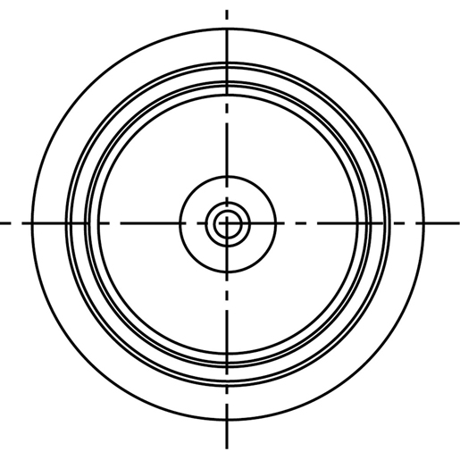 Disegno tecnico di Molla completa SABO SA520182C 105