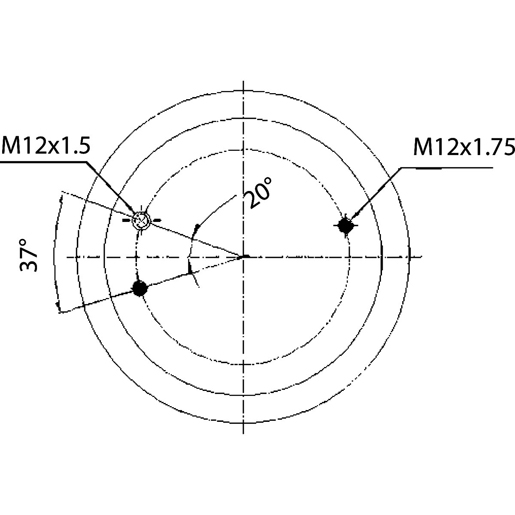 Disegno tecnico di Molla completa di pistone in composito SABO SA520231CP 100