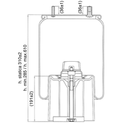 Molla completa di pistone in composito SABO SA520302CP