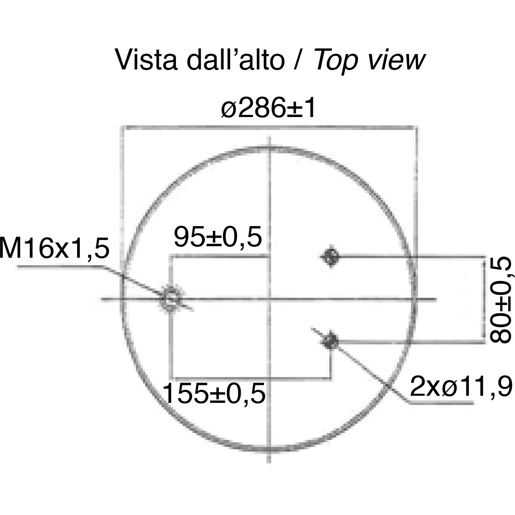 Technische Zeichnung von LUFTFEDER SABO - SCANIA 100