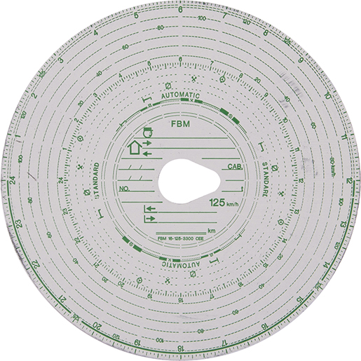 Discos de tacógrafo "SVAMA" (125-3300-3)