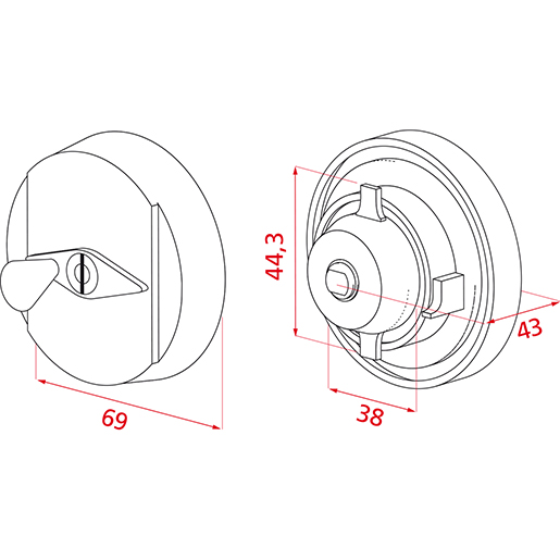 Disegno tecnico di Tappo serbatoio AD-blue DAF/MAN/MERCEDES 100