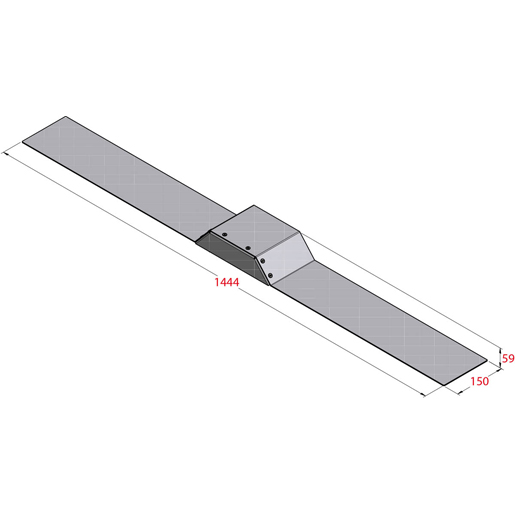 PROTEZIONE INOX PESCANTE SERB. UNIVERSAL Disegno tecnico di PROTEZIONE INOX PESCANTE SERB. UNIVERSAL 100