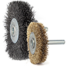 Brosse circulaire avec tige