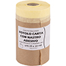 Rotolino accoppiato in carta con nastro adesivo 80 °C