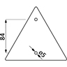 Dessin technique de Catadioptre triangulaire 105