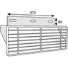 Dessin technique de GRILLE PROTECTION FEUX MM350 H145 100