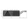 RÜCKLICHT 75+6 LED RECHTS Technische Zeichnung von RÜCKLICHT 75+6 LED RECHTS 100