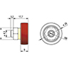 Dessin technique de ROULEMENT M6 ROUGE TOIT VERSUS   Ø26 100