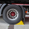 Utilisation de Cale de roue homologuée DIN 76051/E53 510