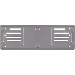 Portatarga anteriore piatto neutro in acciaio o alluminio