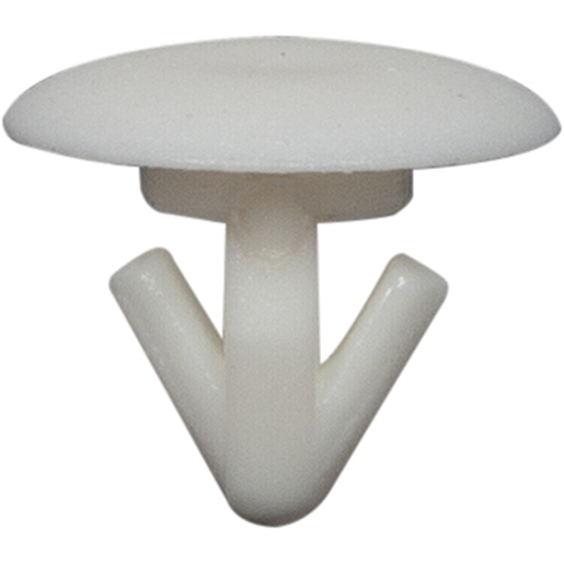 Weißer Knopf kurzes Modell zur Kennzeichenbefestigung