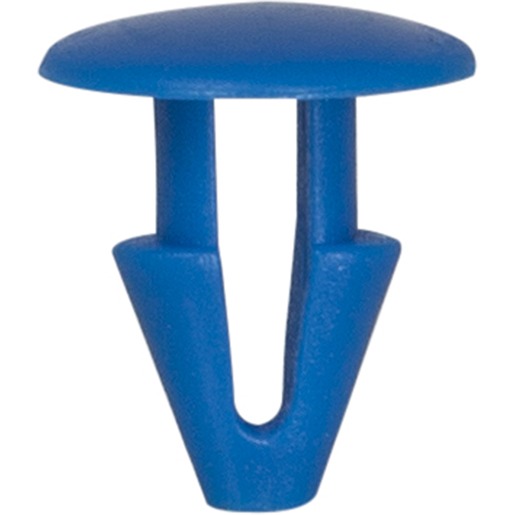 Bottone azzurro modello lungo per fissaggio targa