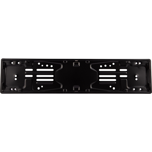 Neutraler flacher hinterer Kennzeichenhalter aus schwarzem Stahl