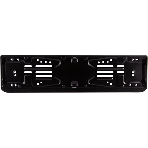 Flacher hinterer Kennzeichenhalter aus schwarzem Stahl (individualisiertes Band in 2 Farben)